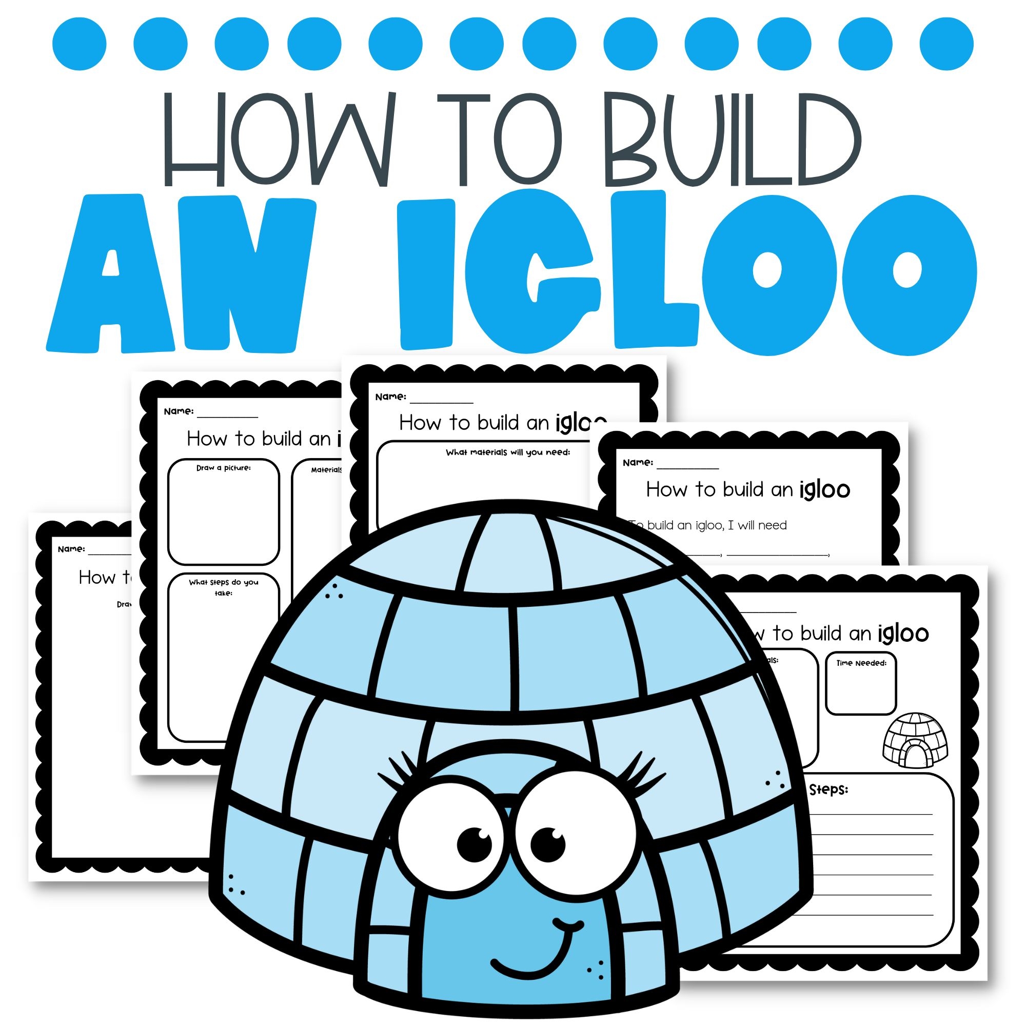 printable igloo template