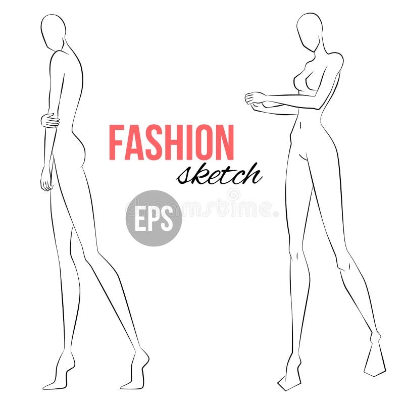 Women s Figure Sketch Different Poses Template For Drawing For 