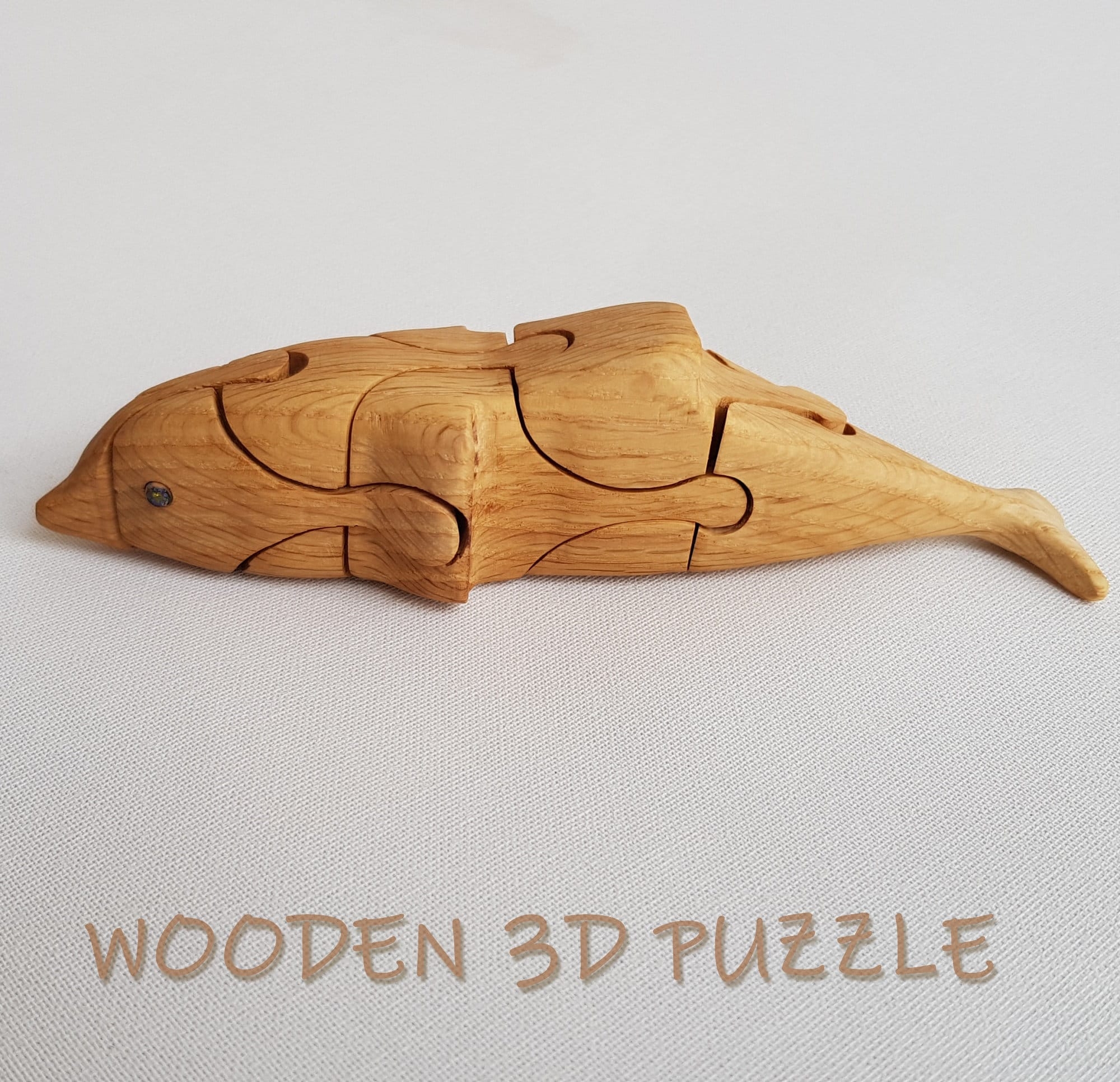 Wooden 3D Puzzle Dolphin Toy Plans And Patterns For Kids 3D 