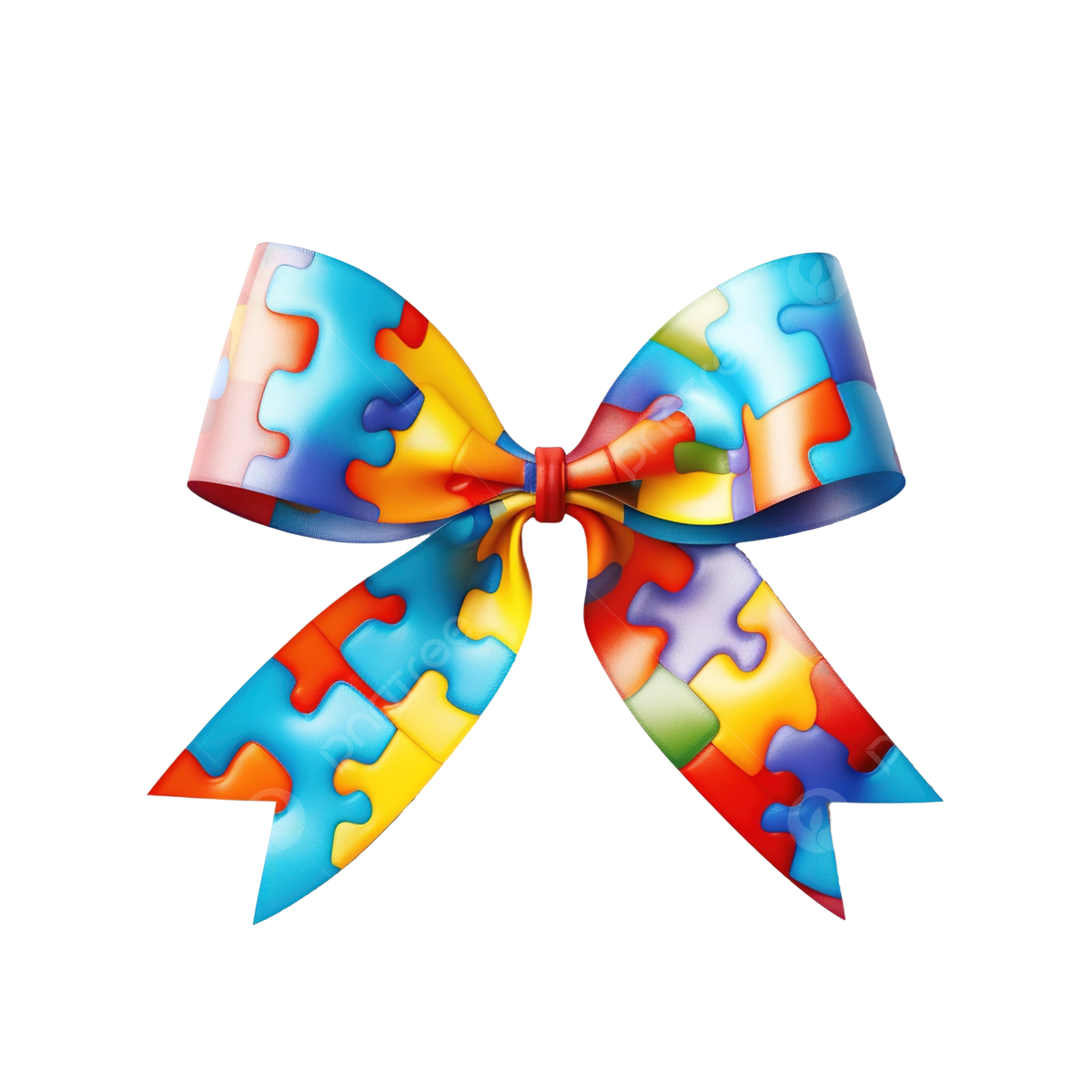 autism puzzle tie template