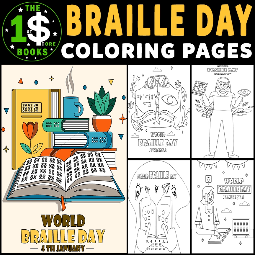 World Braille Day Coloring Pages 04 January Holiday Coloring Sheets Made By Teachers