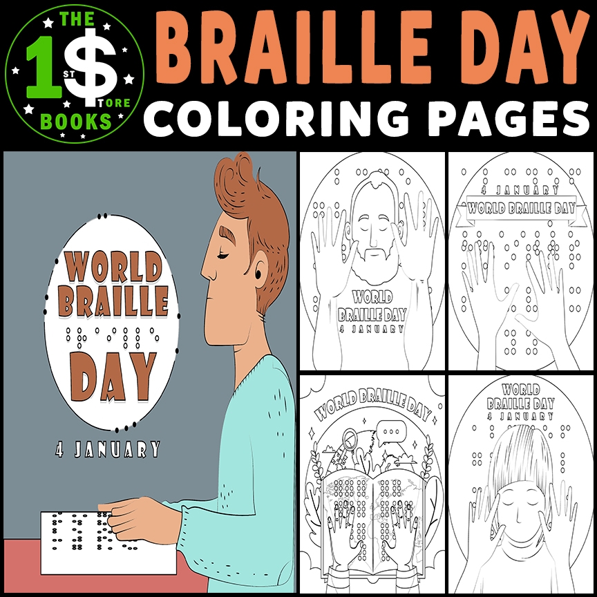 World Braille Day Coloring Pages 04 January Holiday Coloring Sheets Made By Teachers