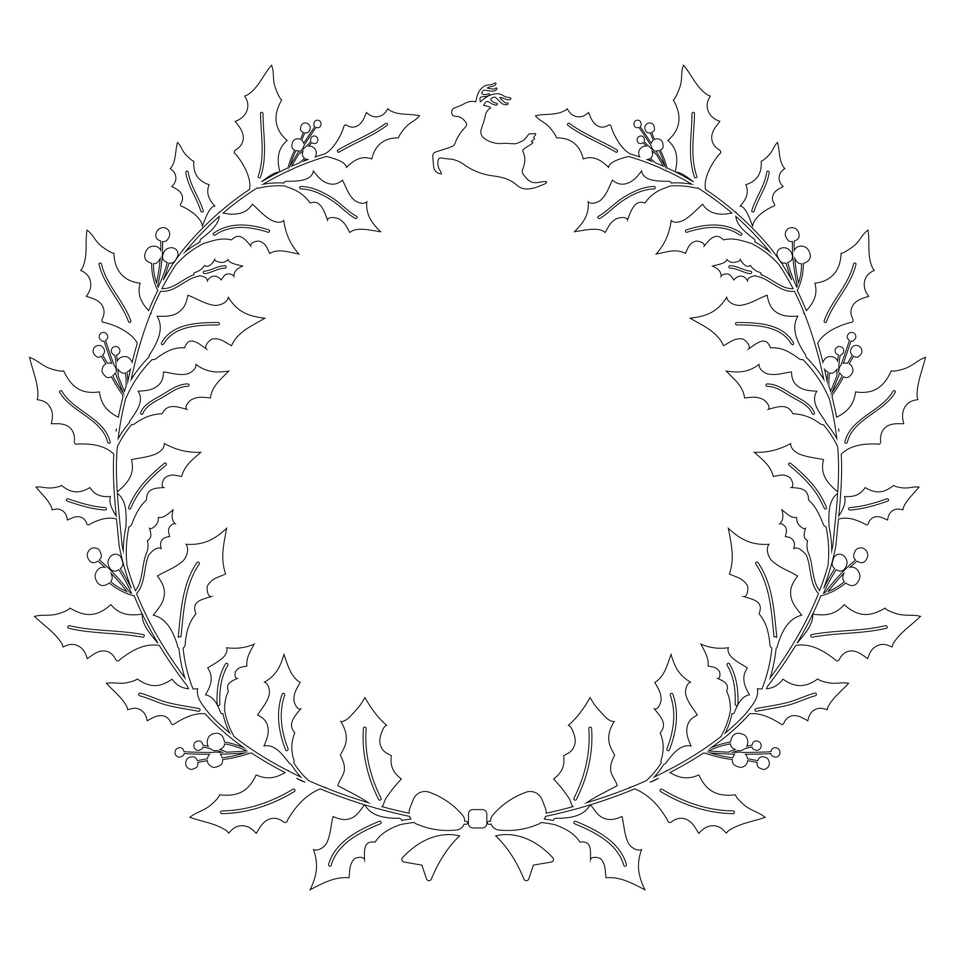 printable wreath template