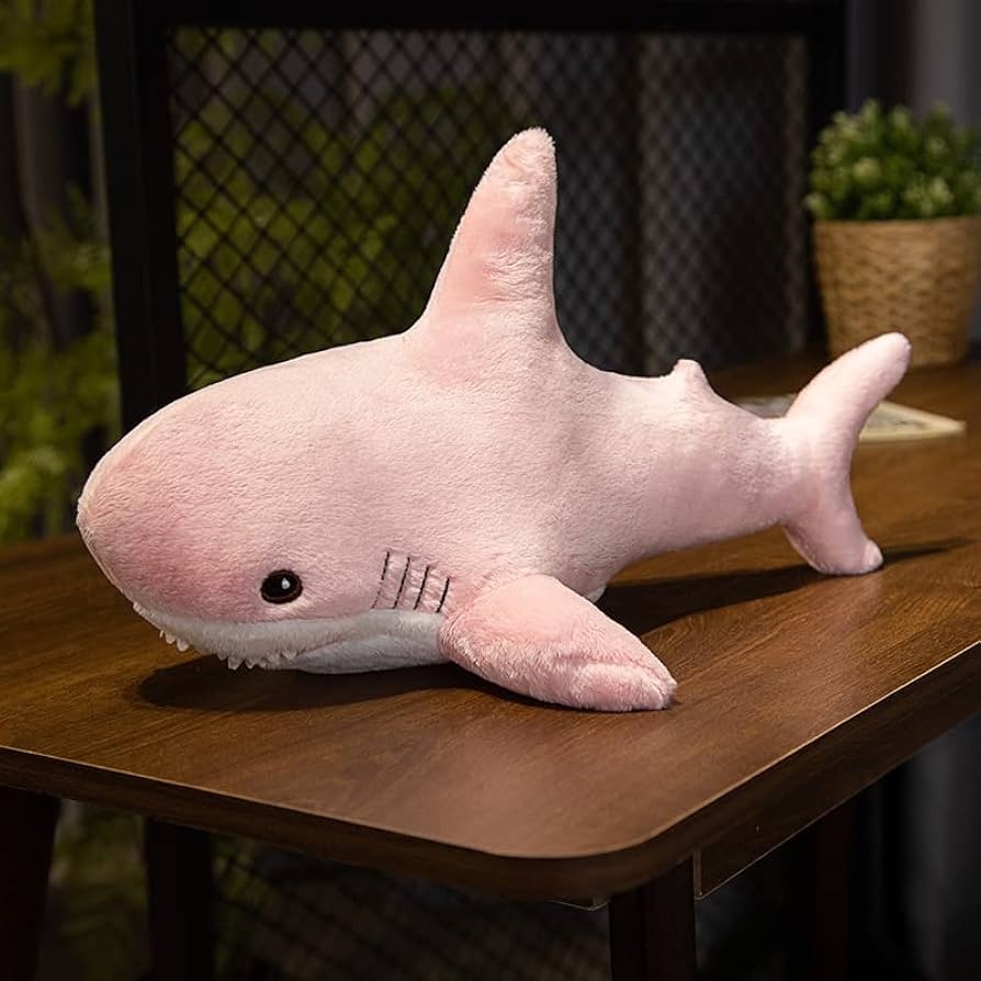 XIAOHONG Soft Colored Shark Plush Hugging Pillow 23 Inch Shark Stuffed Animal Plushie Ocean Animals Rainbow Shark Plush Toy Cute Cuddle Gifts For 