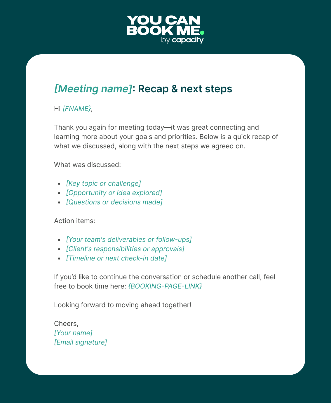 Your Guide To Writing Meeting Follow Up Emails 19 Free Templates 