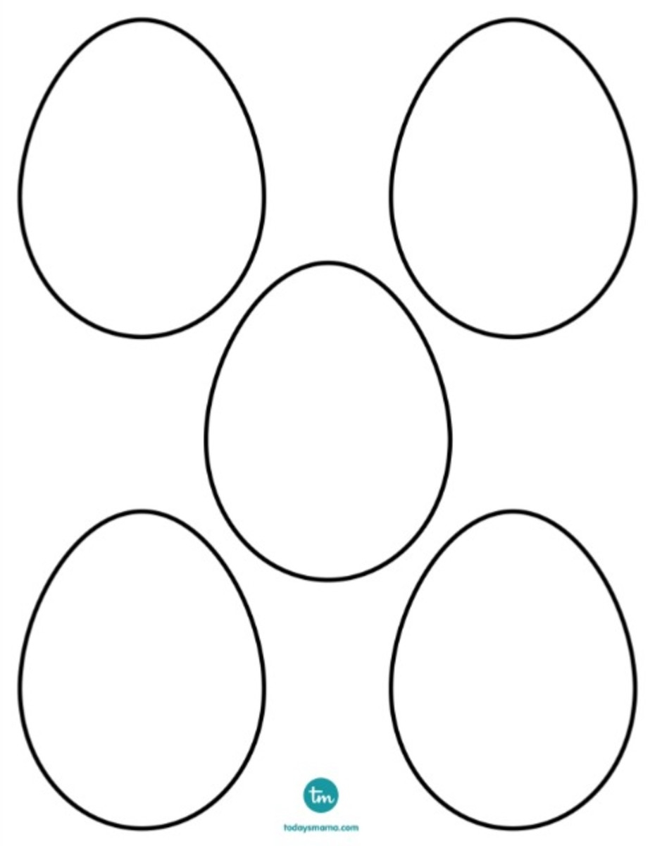 easter egg printable coloring pages