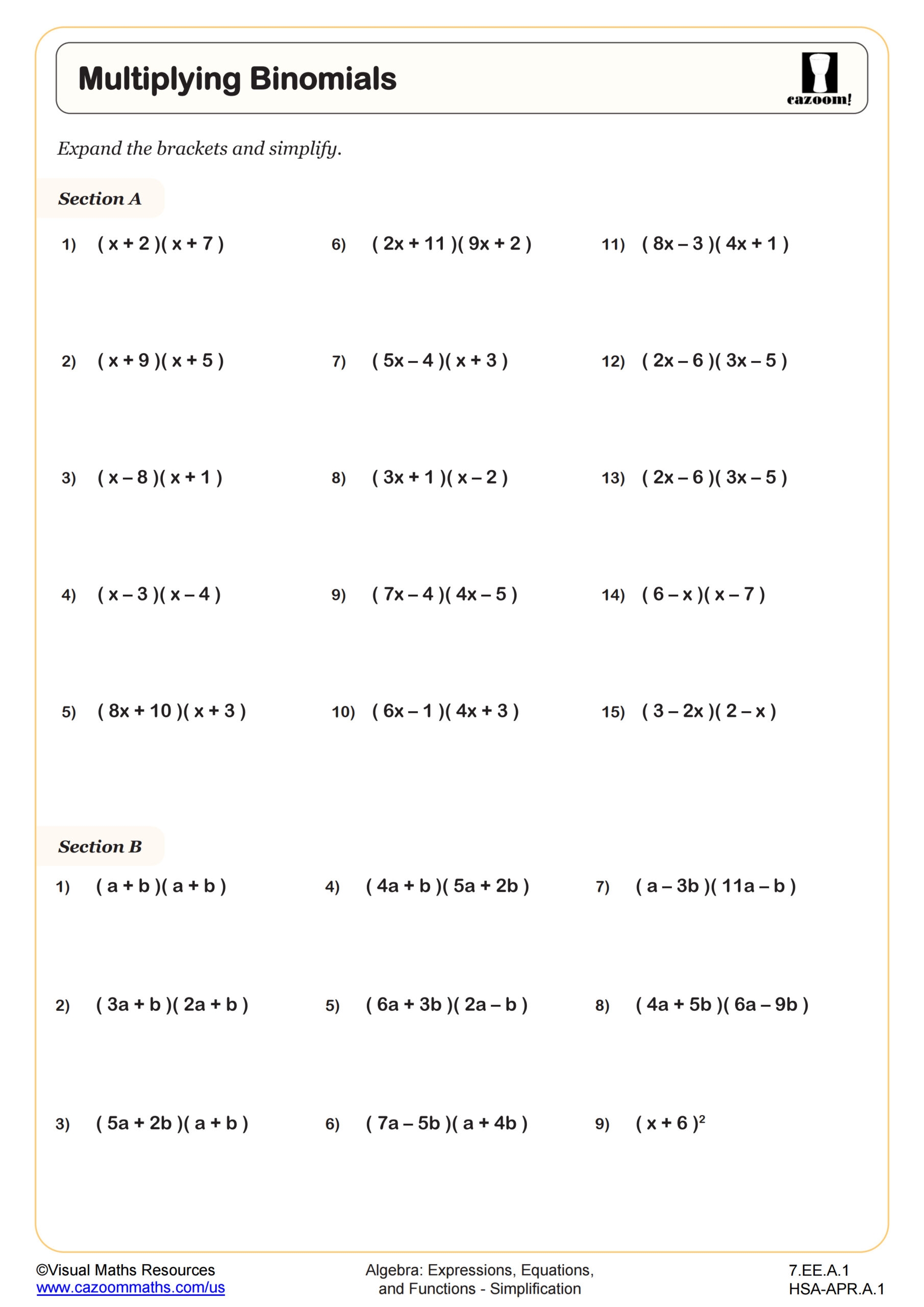 7th Grade Math Worksheets Free Printable PDFs With Answers 7th Grade Math Worksheets Free Printable PDFs With Answers