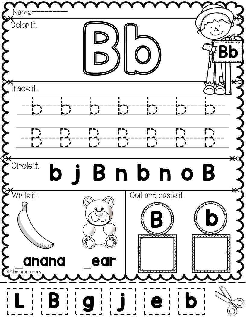 Alphabet Worksheets A Z For Kindergarten Alphabet Worksheets A Z For Kindergarten
