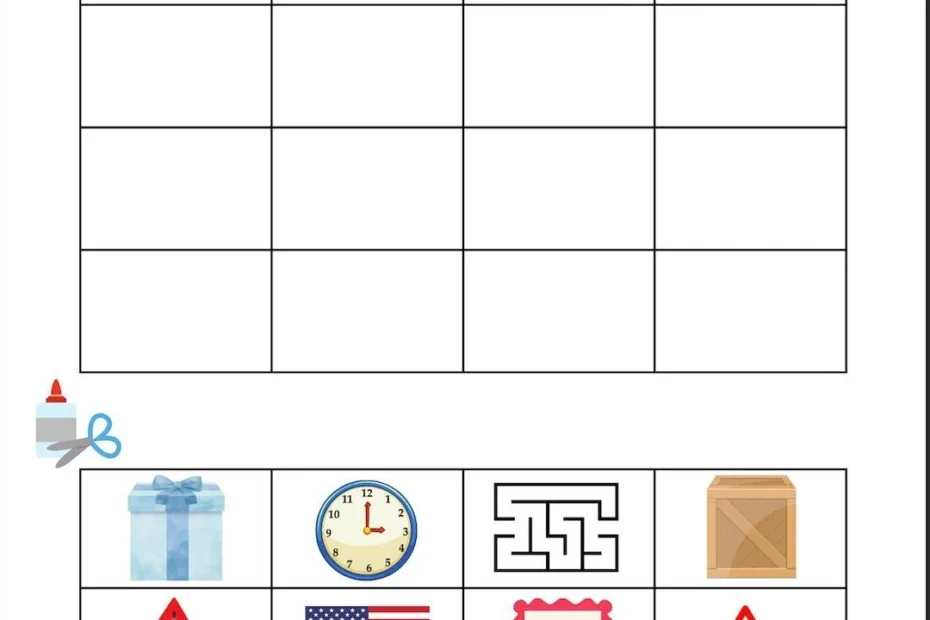 Cut And Paste Shape Worksheet Etsy