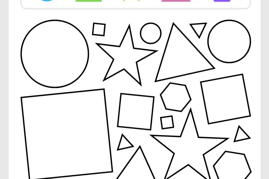 Free Colours And Shapes Worksheet For Preschool To Grade 1 Worksheet World