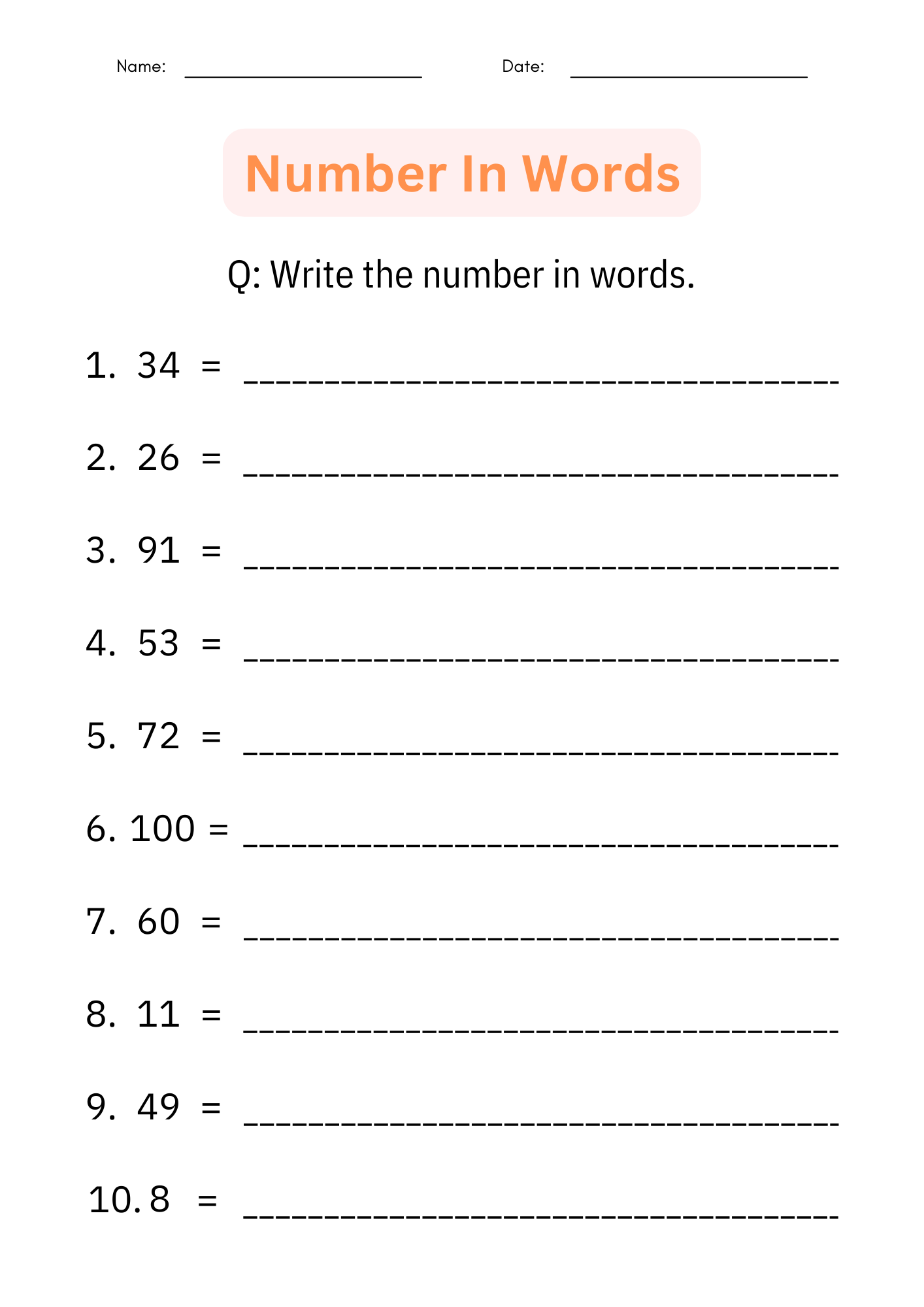 1 100 worksheets for kindergarten 1 100 worksheets for kindergarten